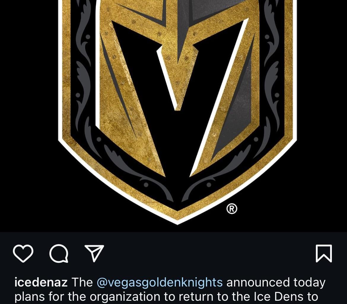 Per the Ice Den, the VGK are holding more youth clinics (including girls only) and a watch party. Details on their socials.