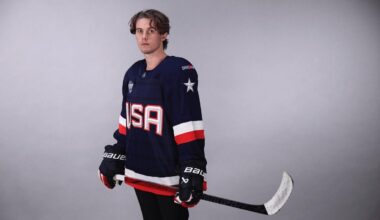 First look at Jack Hughes in his Team USA uniform.