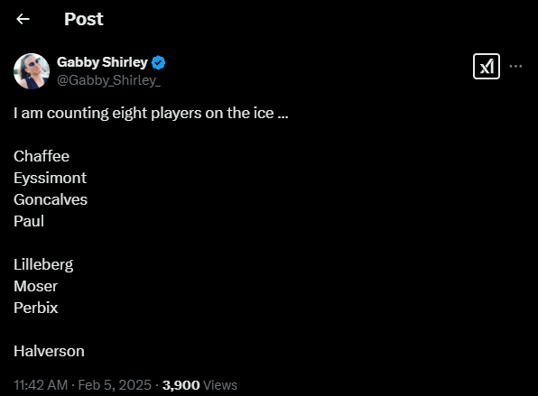 Nick Paul a participant in today's optional practice, after leaving yesterday's game after three shifts.