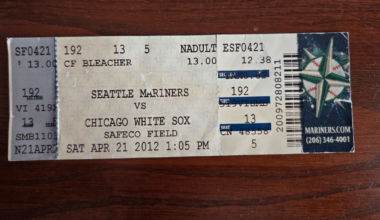 Was digging around in storage earlier and found my ticket stub for Phil Humber's perfect game.