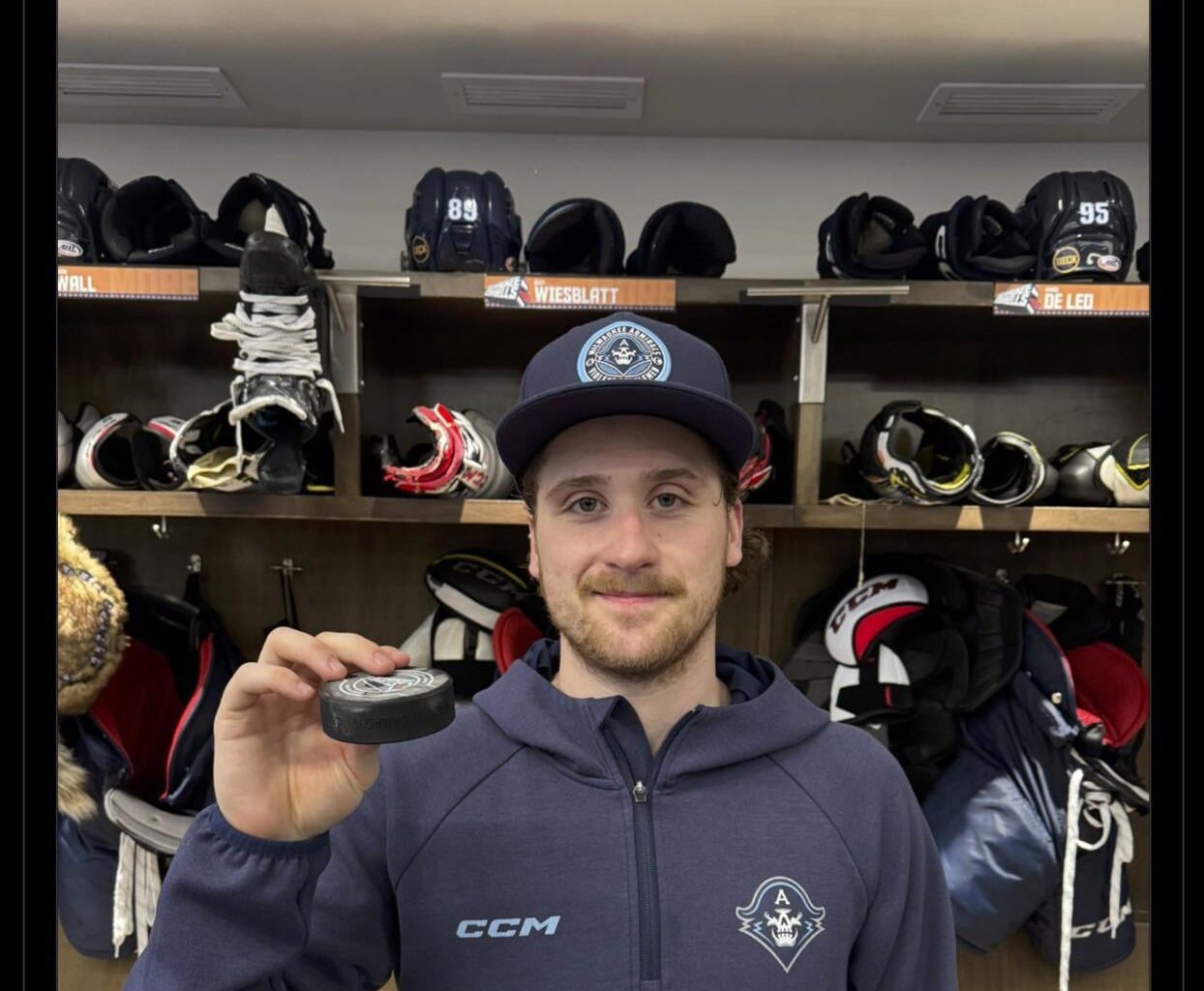 Ozzy got a Godie Howe hat trick for the Milwaukee Cowbells