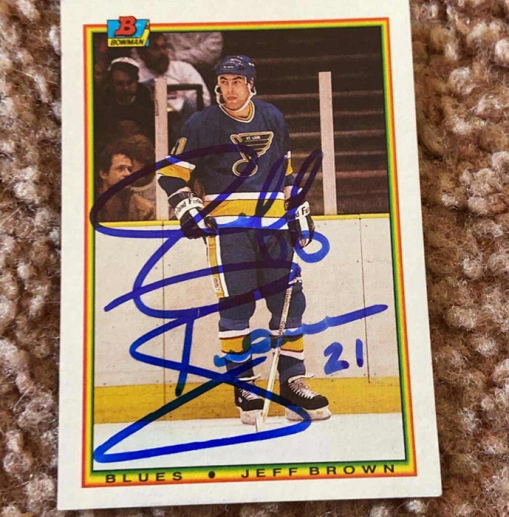 Got a Jeff Brown signed card via TTM