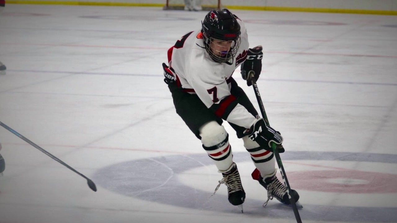 Stick taps for Jackson Drum, 17 year old from Alexandria who suffered a major spinal cord injury after going headfirst into the boards