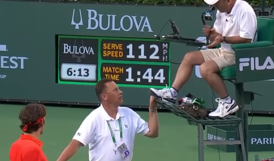 Supervisor Graff was called by Federer to assess the situation