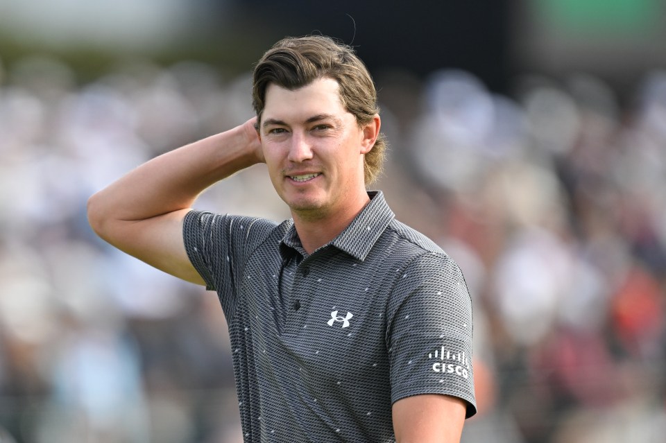 Maverick McNealy at The Genesis Invitational.