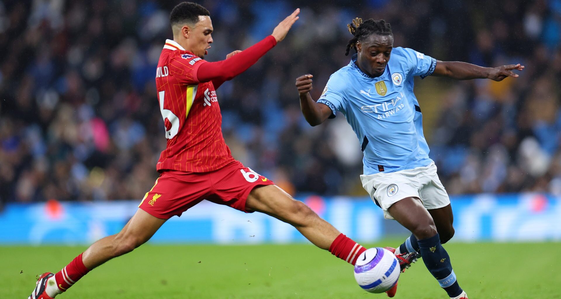 Former Liverpool winger Ryan Babel tells Trent Alexander-Arnold what he should have done up against Jeremy Doku