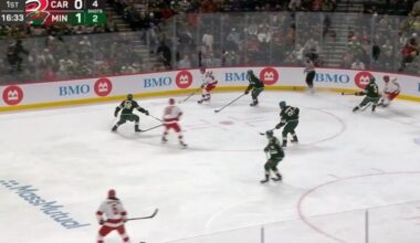 [MN Wild] A penalty shot save, a few very intense final minutes, and 37 saves against Carolina makes Gus Bus our High Energy Player of the week 🔋