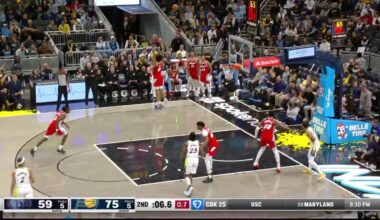 [Highlight] Obi Toppin’s three caps a 50-point second quarter for Indy, becoming just the fourth team this season to hit 50+ in a quarter as they close the half with 78 points