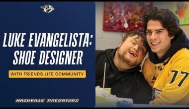 Luke Evangelista Designs Shoes with Friends Life Community