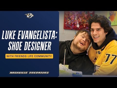 Luke Evangelista Designs Shoes with Friends Life Community