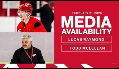 Lucas Raymond and Todd McLellan Practice Media Availability | Feb 21, 2025