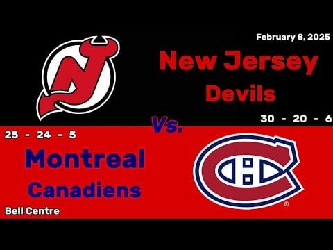 New Jersey Devils vs Montreal Canadiens | February 8, 2025 | All Goals