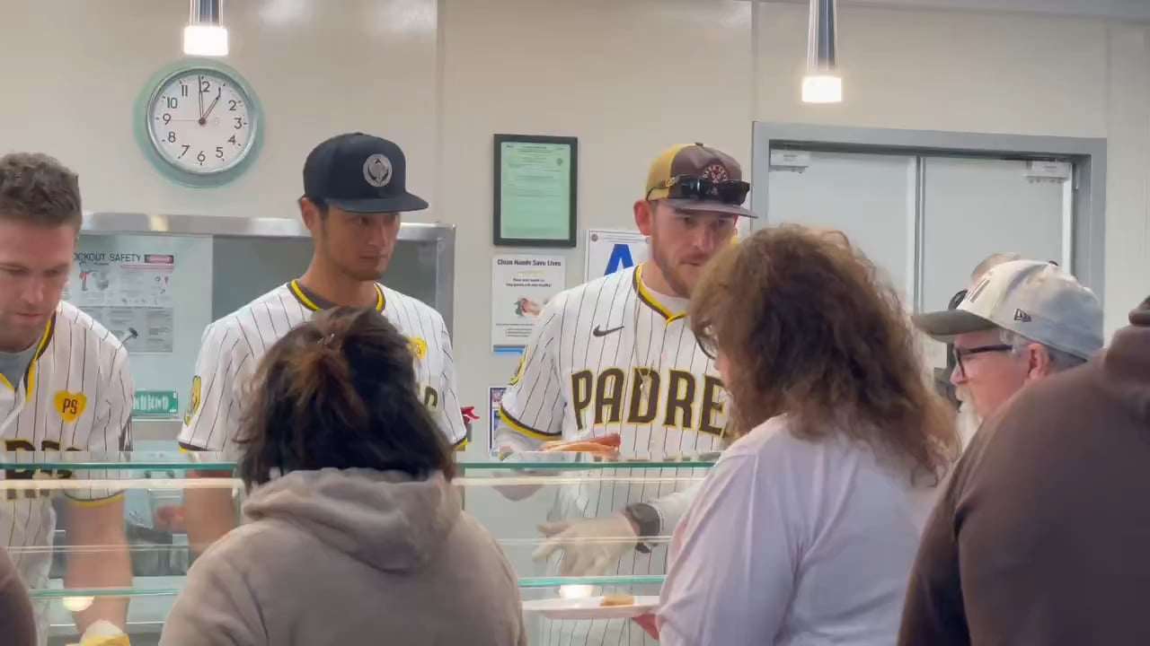 [Edmonds] The Padres are out in the community today giving back at the Ronald McDonald house serving lunch