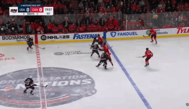 [USA vs CAN] Miller and Parayko join in on the action and drop the gloves.