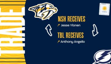 Predators Acquire Jesse Ylonen From Tampa Bay