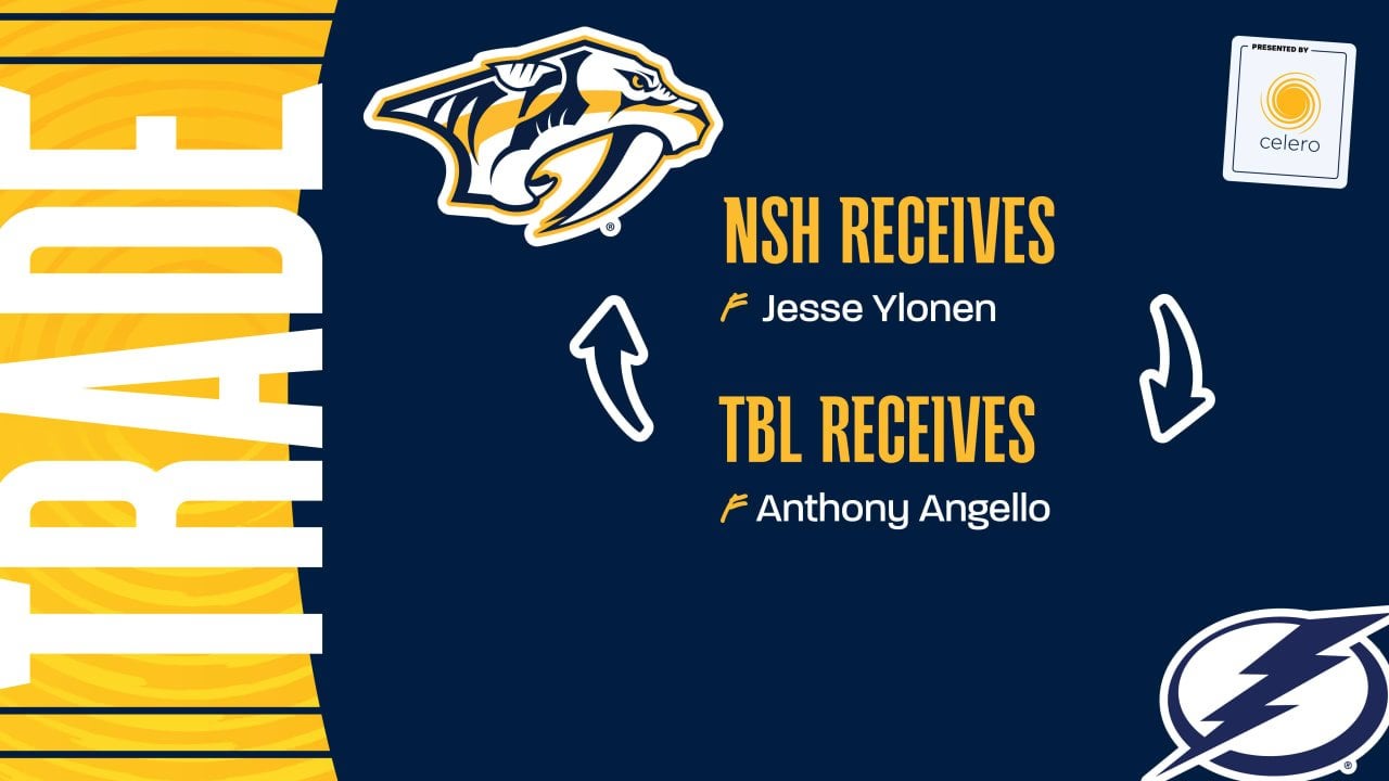 Predators Acquire Jesse Ylonen From Tampa Bay