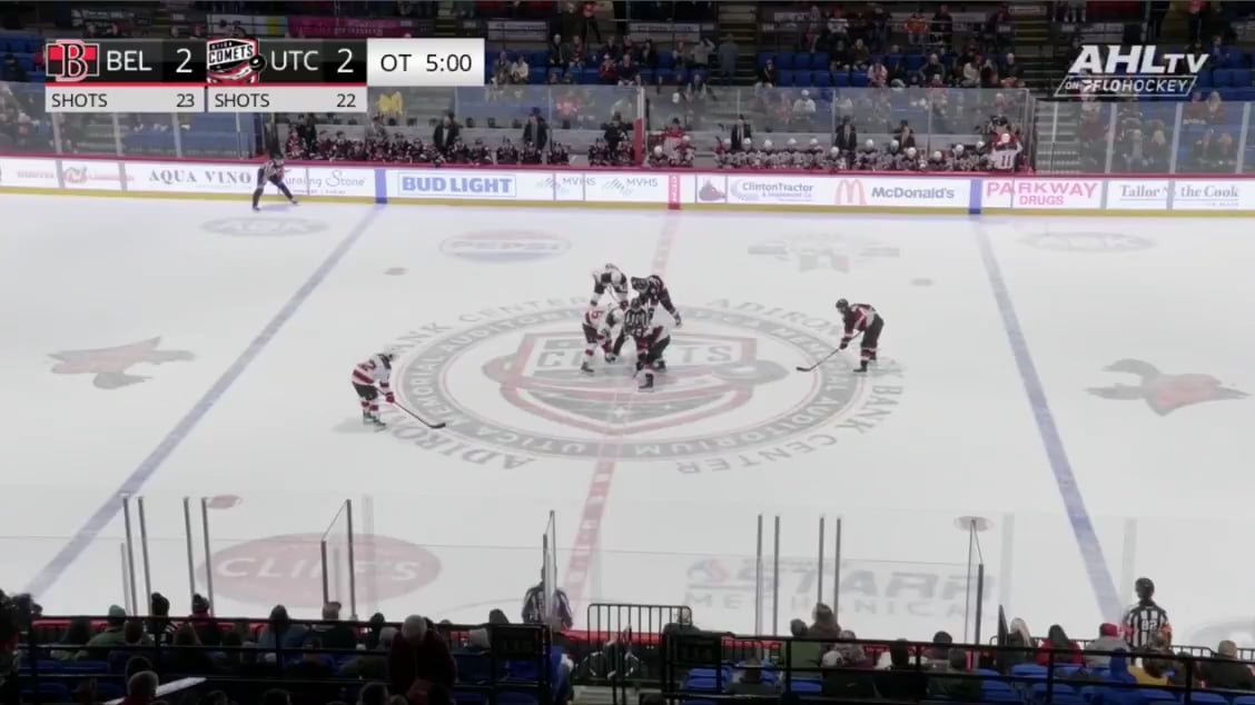 Seamus Casey wins it for Utica in overtime with an absolutely FILTY Goal!