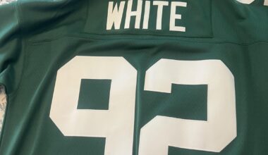 Down sizing; jersey give away (Reggie White)