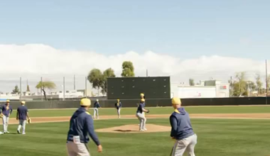This is so satisfying to watch. The bois running some infield drills.