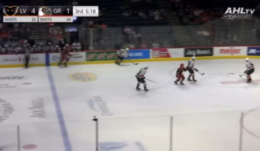 Alex Doucet scores off of a great pass from Amadeus Lombardi