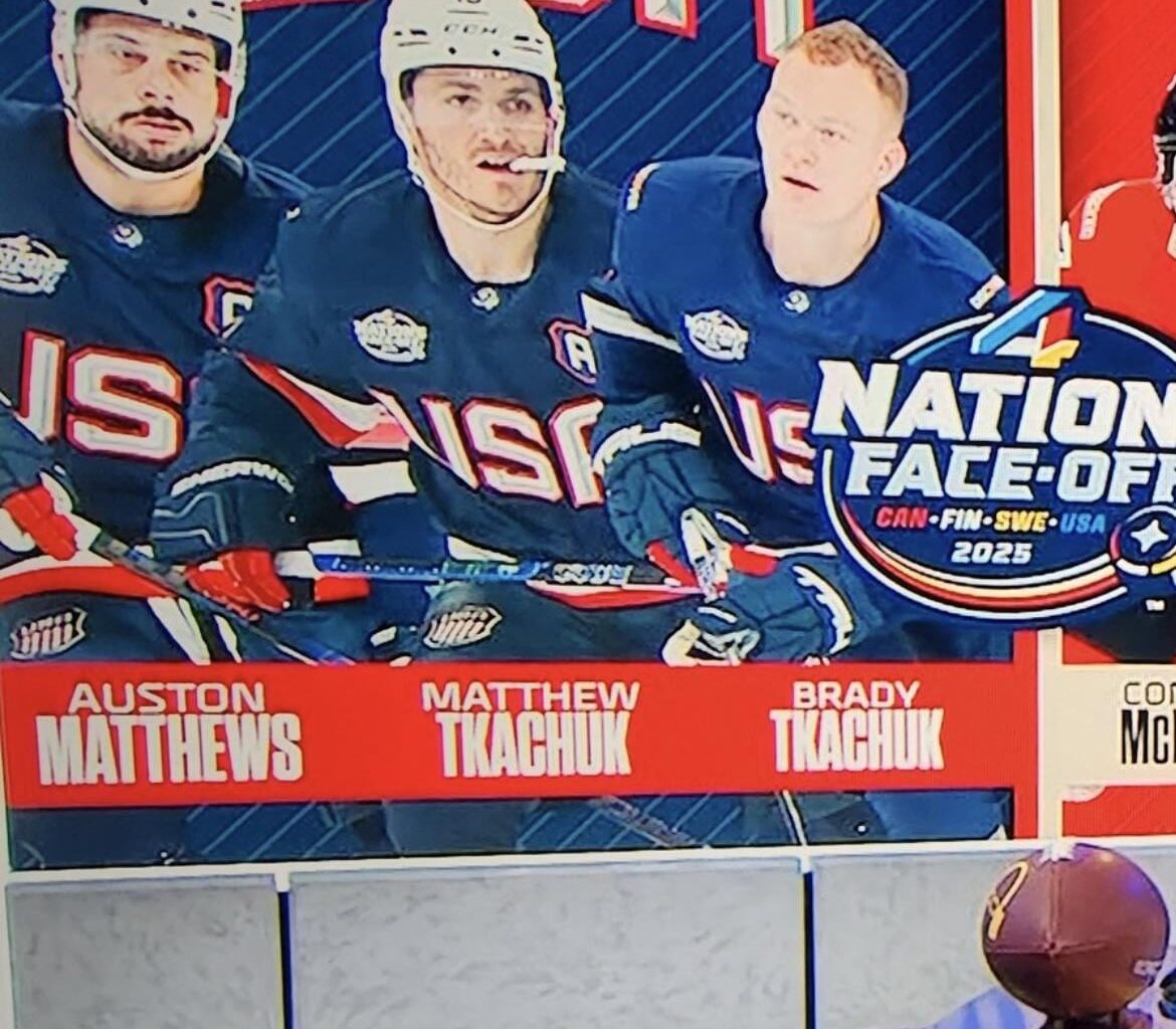 The three players used to represent the USA on this graphic are all Arizonans. Hockey belongs in Arizona!