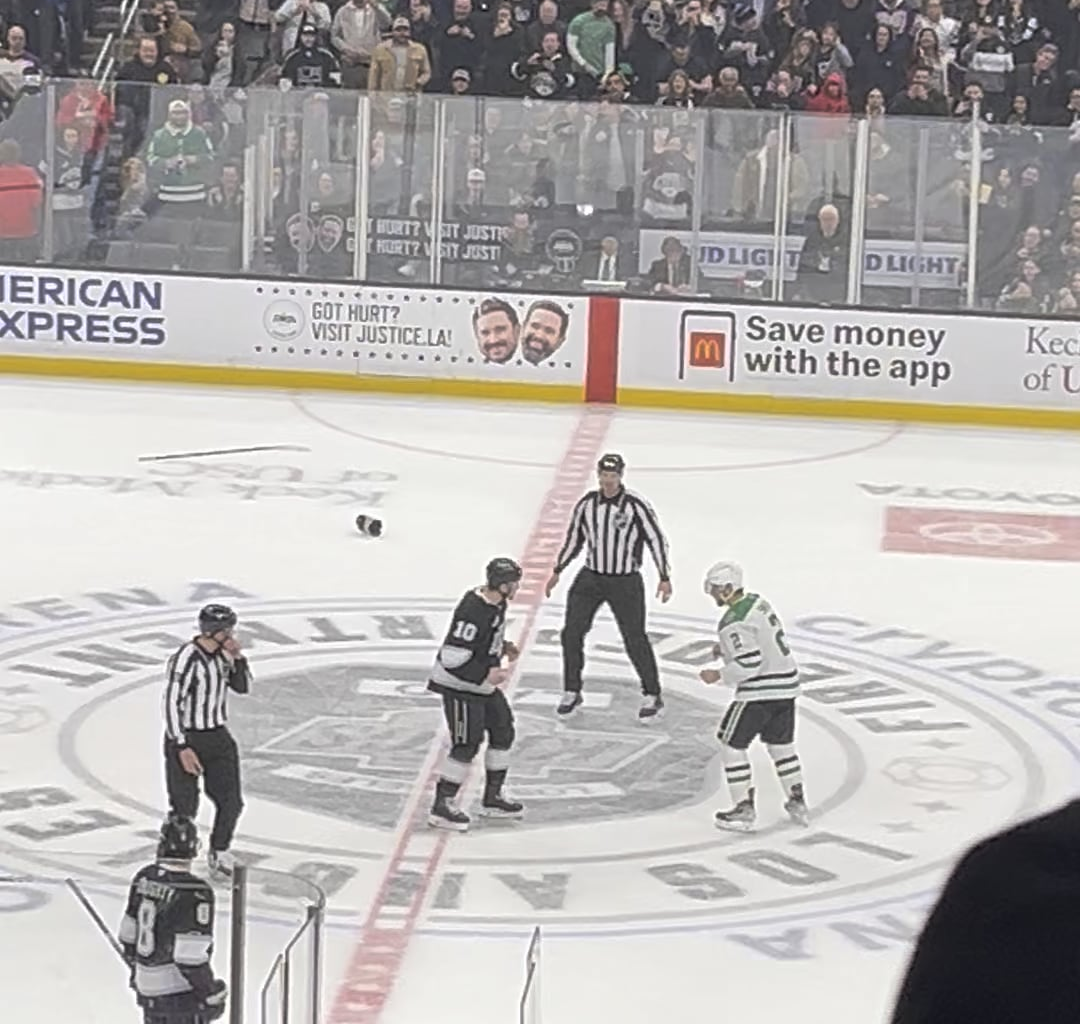 Tanner throwing some blows at this past Friday’s game