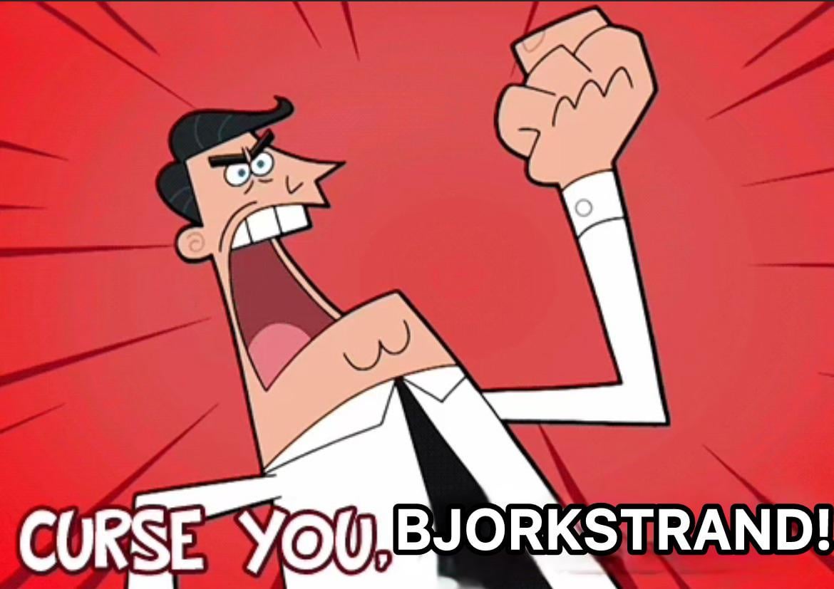 He’s meant to be a devil. Can’t beat em, join em. It’s time  to trade for…Bjorkstrand!