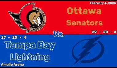Ottawa Senators vs Tampa Bay Lightning | February 4, 2025 | All Goals