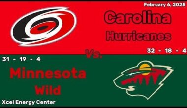 Carolina Hurricanes vs Minnesota Wild | February 6, 2025 | All Goals