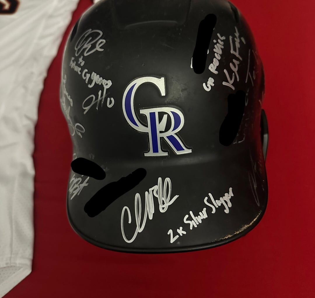 My Team Signed Helmet!