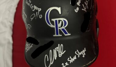 My Team Signed Helmet!
