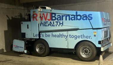 Parked outside the Courtyard Marriott Newark Downtown