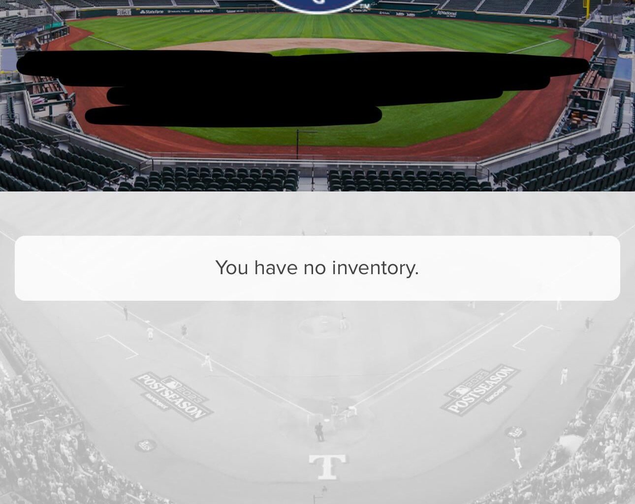Tickets not showing up.