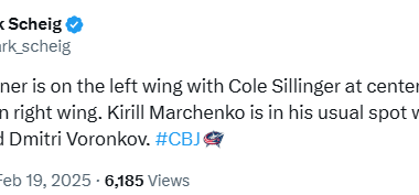 Boone Jenner and Kirill Marchenko were full participants at practice today