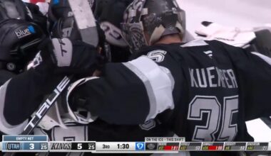 Anyone else get a big chuckle from Kuemps joining the huddle? Hug your goalies!