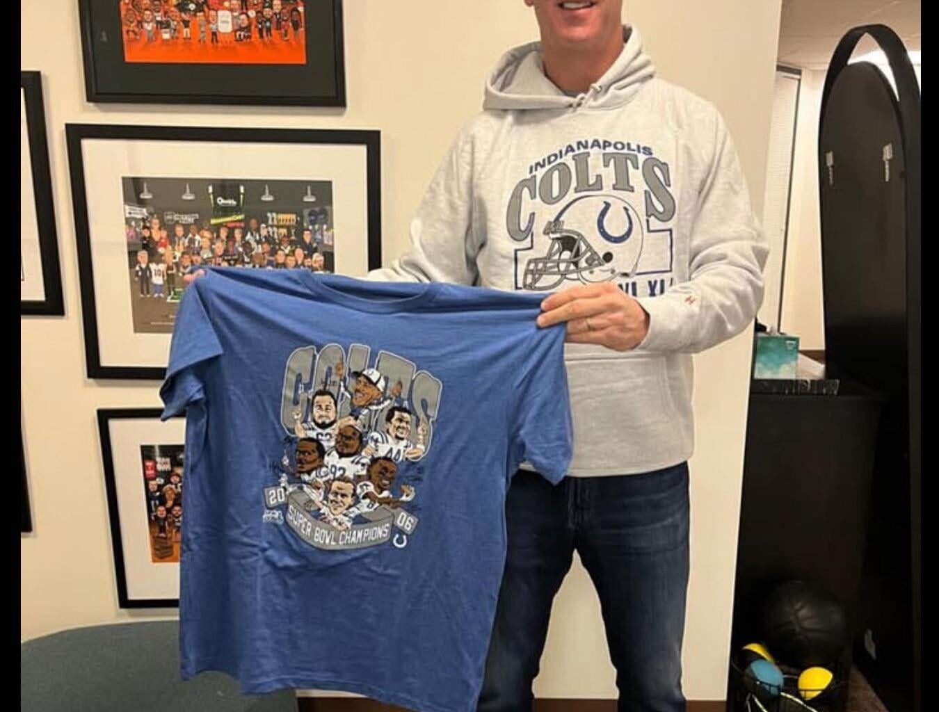 But I was told he hates the Colts.