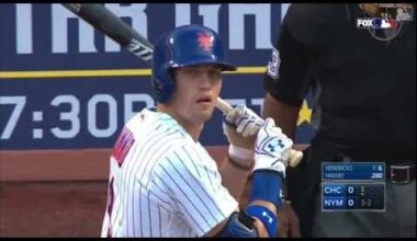 The way Brandon Nimmo takes ball 4 is Iconic