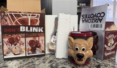 Got these at an antique store for the Coyotes shrine