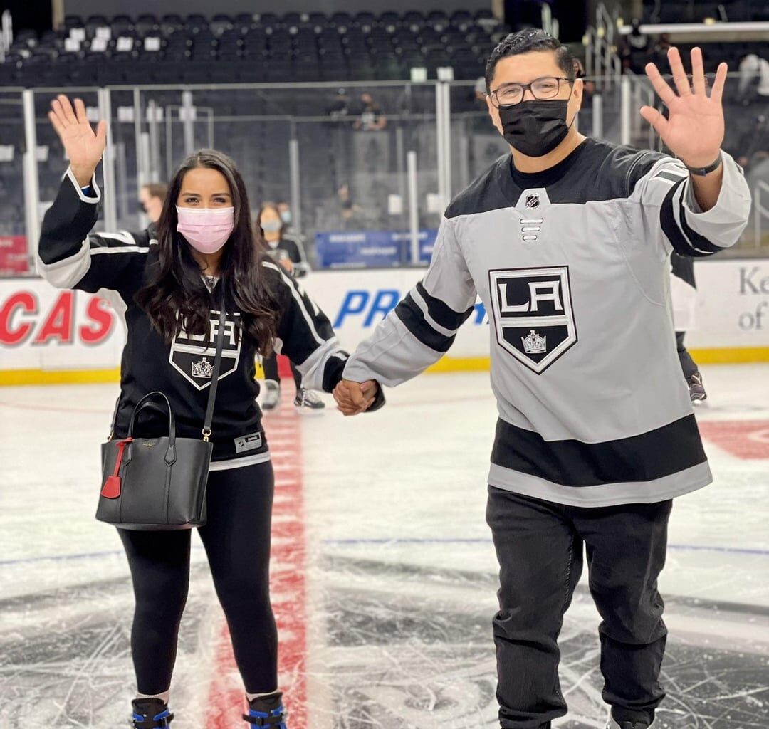 Random memory popped up—My wife and I got to skate the ice at Staples Center in 2021.