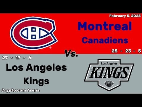 Montreal Canadiens vs Los Angeles Kings | February 5, 2025 | All Goals