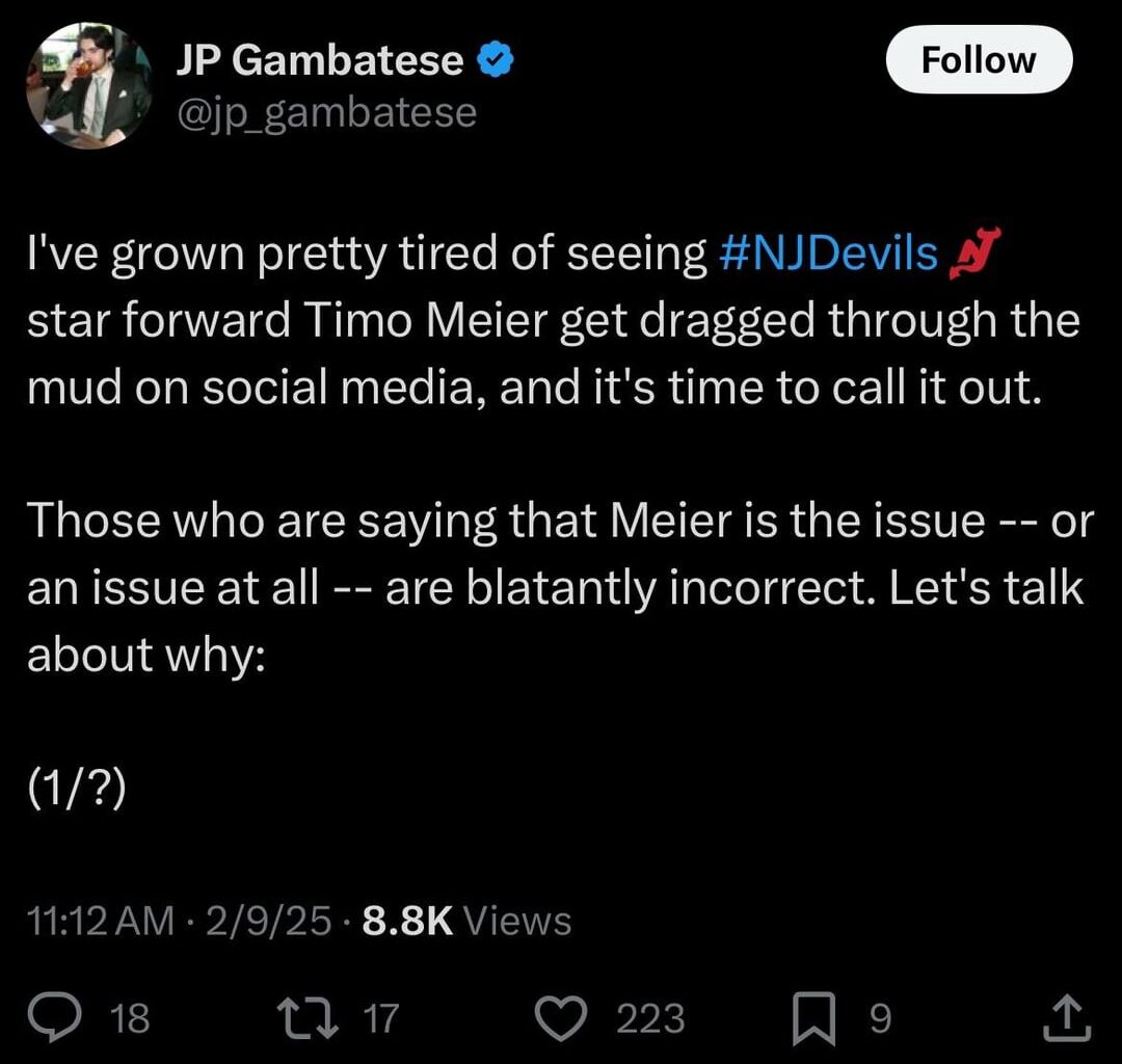 Deep dive on Timo Meier