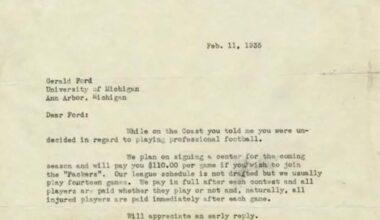 The Packers tried to sign future president Gerald Ford in 1935