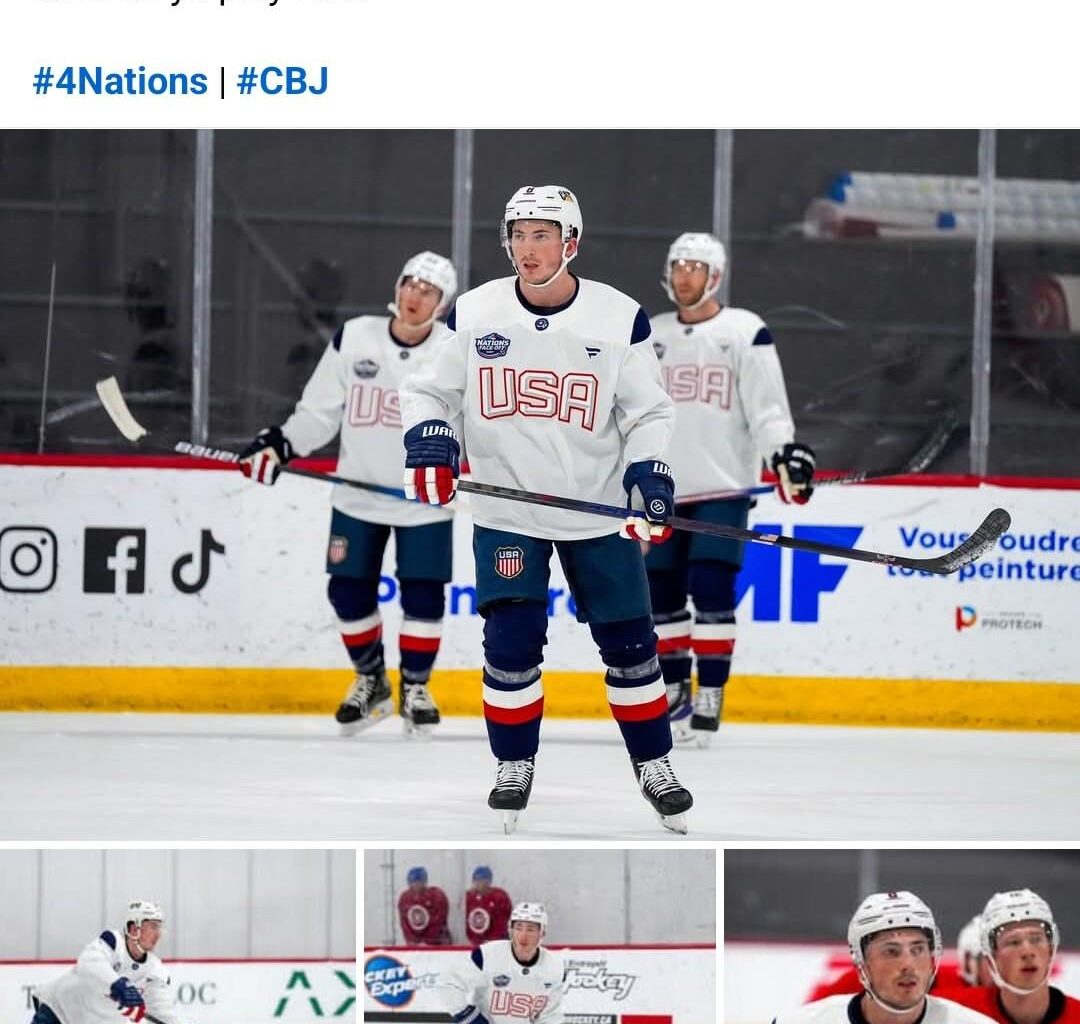 Zach practicing with team USA