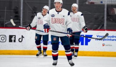 Zach practicing with team USA