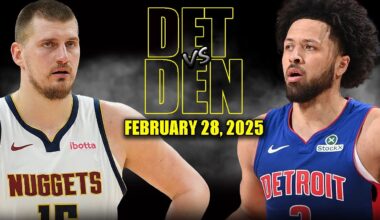 Denver Nuggets vs Detroit Pistons Full Game Highlights - February 28, 2025 | NBA Regular Season