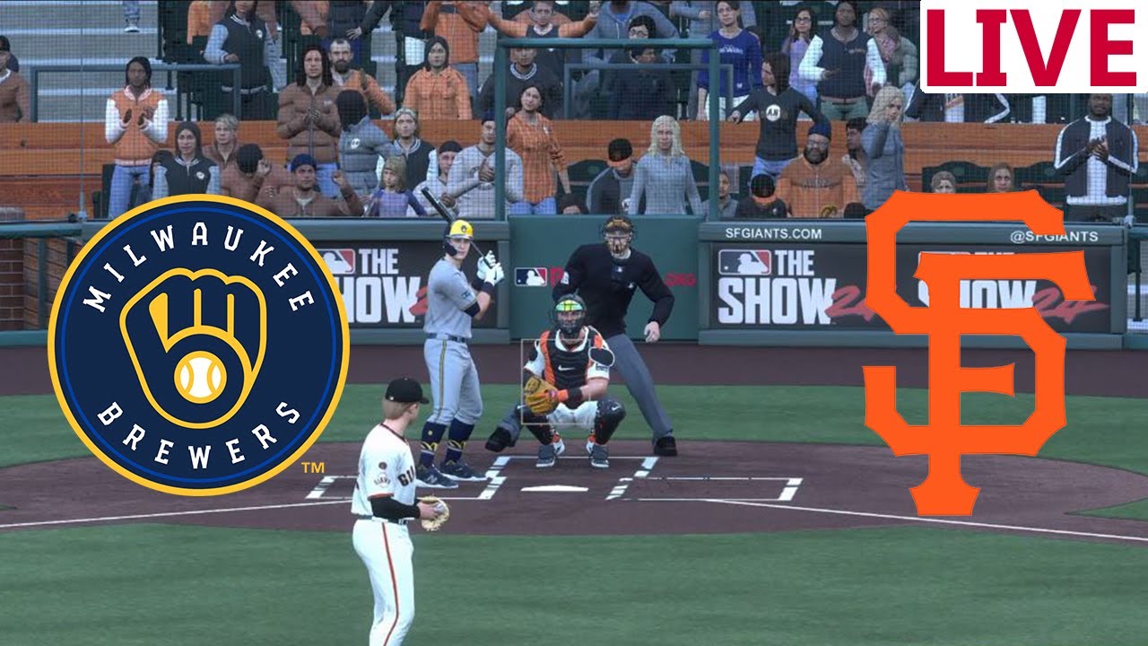🔴LIVE🔴 Milwaukee Brewers vs San Francisco Giants/ Baseball Spring Training/ /MLB THE SHOW 2024