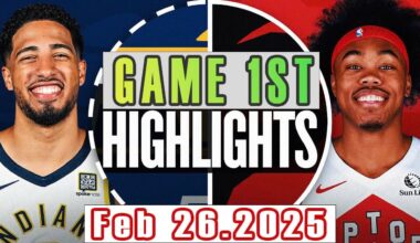 Indiana Pacers Vs Toronto Raptors Game 1st Highlights Feb 26,2025 NBA Season 2024-25