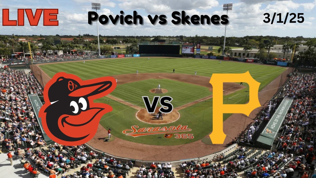 Baltimore Orioles vs Pittsburgh Pirates | Grapefruit League | LIVE! Play-by-Play & Commentary | 3/1