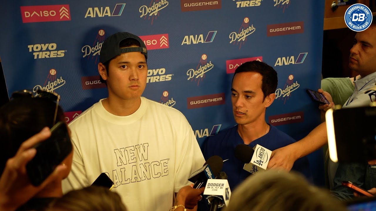 Dodgers Spring Training: Shohei Ohtani talks first game, health, shoulder, homer off Yusei Kikuchi