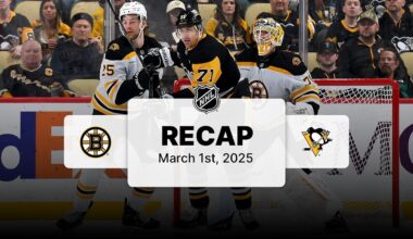 NHL Highlights | Bruins vs. Penguins | March 01, 2025